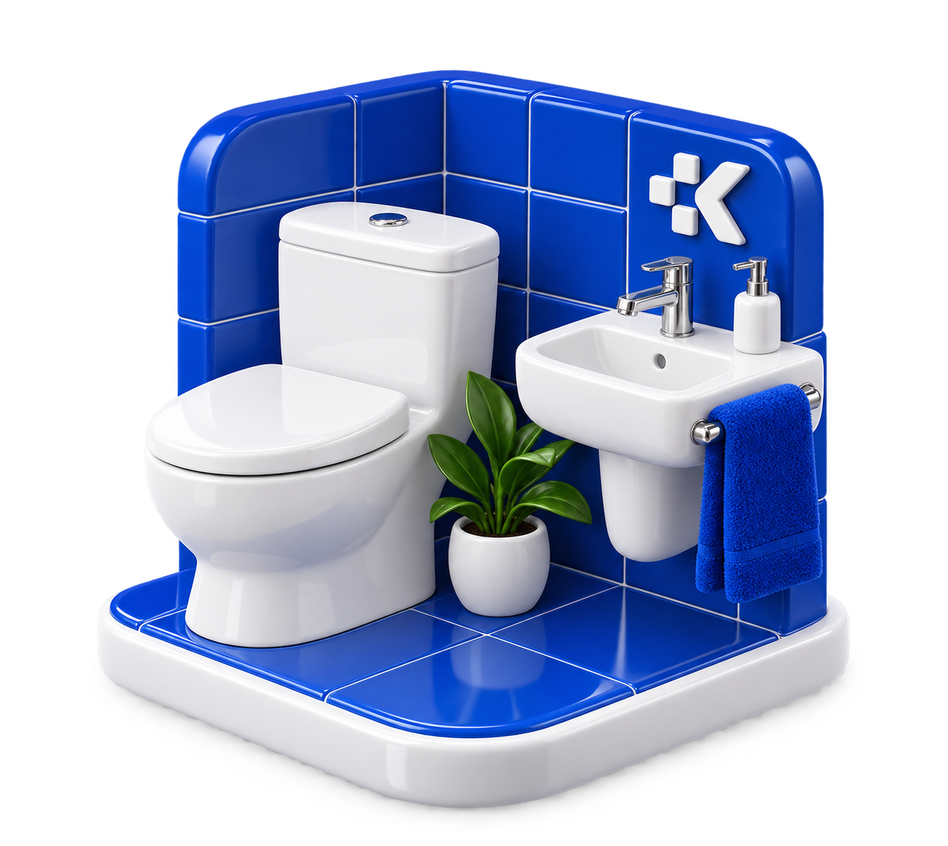 One bathroom