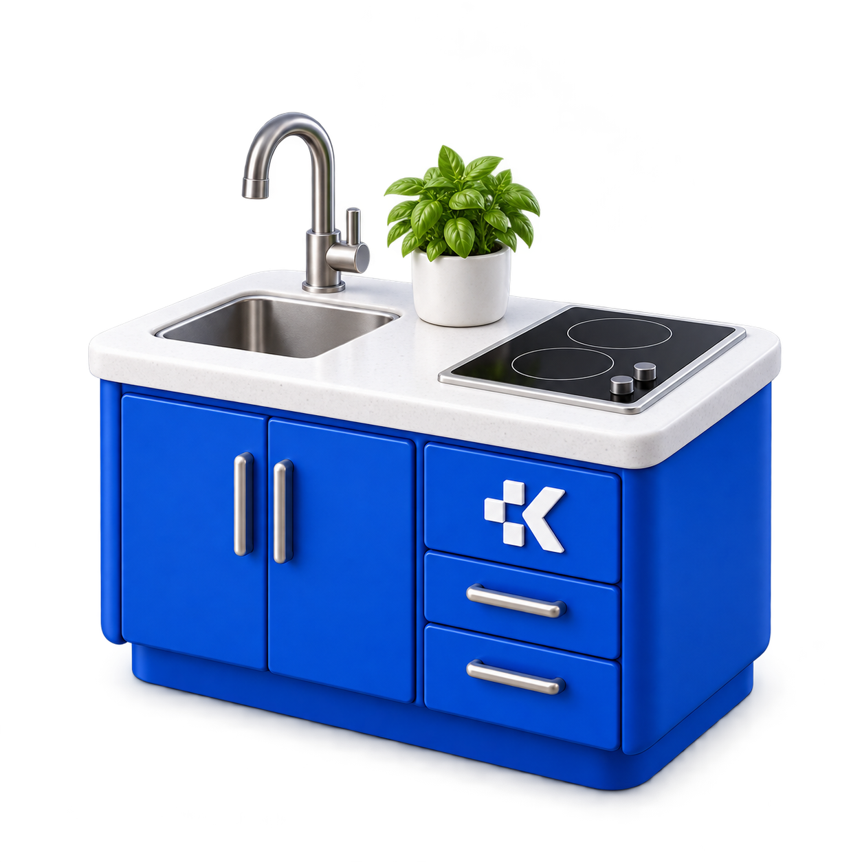One kitchen
